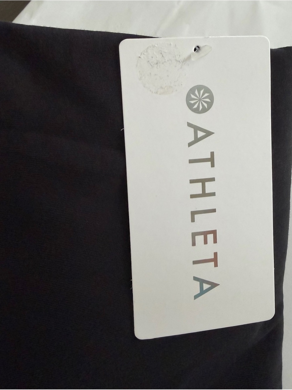 Athleta Size Medium True Cotton Tee •Black 100% Cotton Wardrobe Basic - Picture 11 of 11